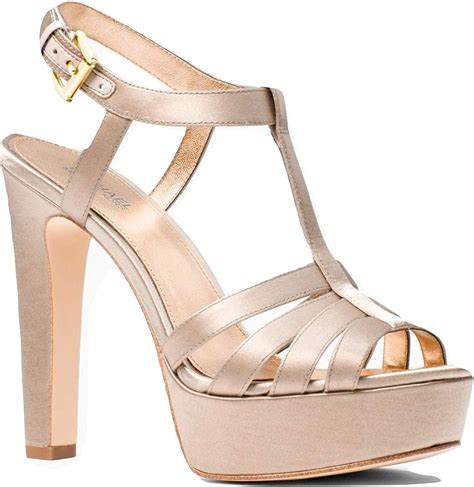 michael kors catalina sandal black satin|Michael Kors Catalina Platform Dress Sandals .